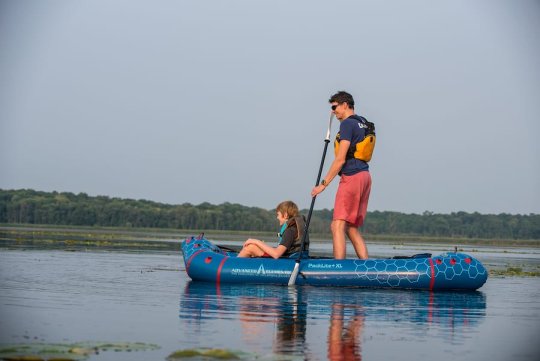 Advanced Elements PackRaft PackLite til 2 personer i brug